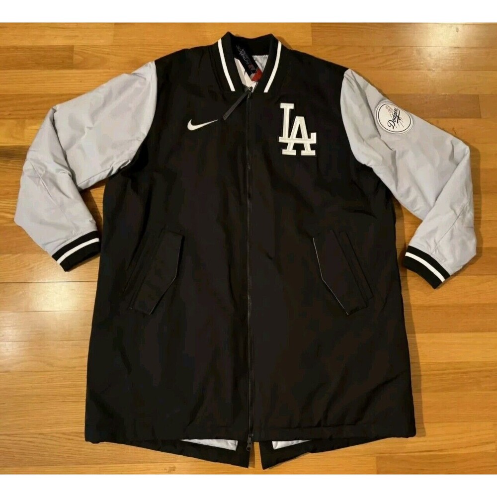 Size XL Los Angeles Dodgers Nike Black/Gray Authentic Collection Jacket Dugout